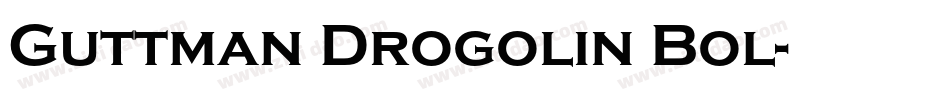 Guttman Drogolin Bol字体转换